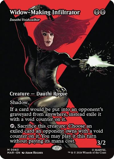 Widow-Making Infiltrator - Dauthi Voidwalker (Borderless) card art