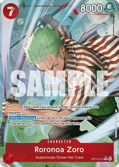 Roronoa Zoro - OP14-015 (Alternate Art) card art