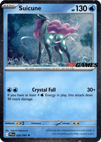 Suicune (EB Games Exclusive) card art