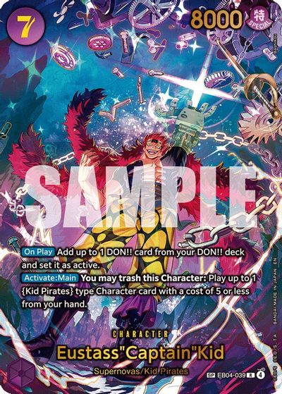 Eustass"Captain"Kid - EB04-039 (SP) card art