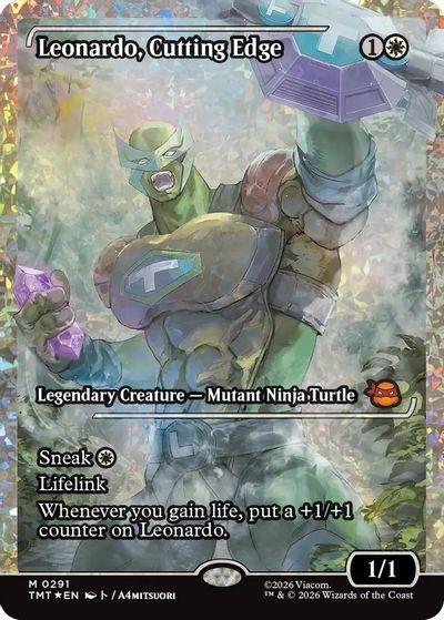 Leonardo, Cutting Edge (Showcase) (Fracture Foil) card art