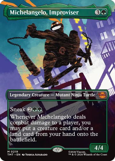 Michelangelo, Improviser (Borderless) card art