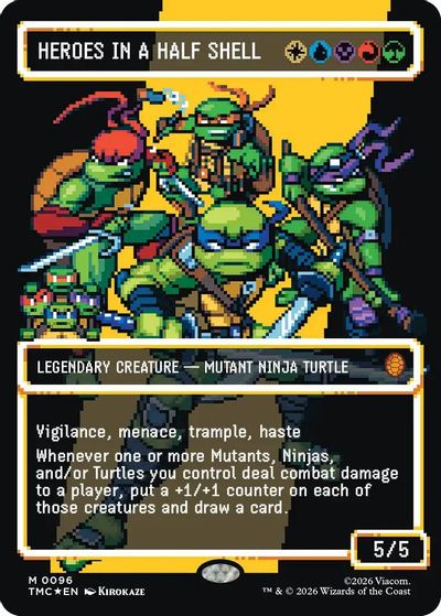 Heroes in a Half Shell (0096) (Borderless) (Surge Foil) card art