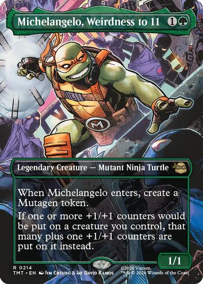 Michelangelo, Weirdness to 11 (Borderless) card art