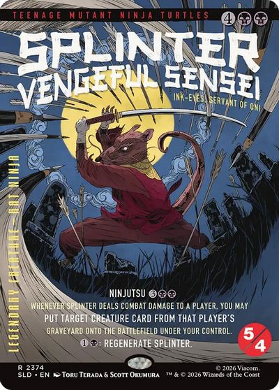 Splinter, Vengeful Sensei - Ink-Eyes, Servant of Oni card art