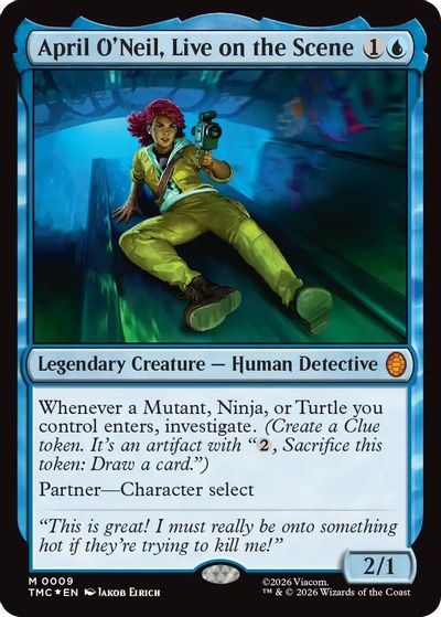 April O'Neil, Live on the Scene (Surge Foil) card art
