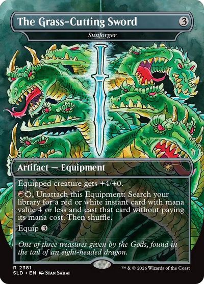 The Grass-Cutting Sword - Sunforger card art