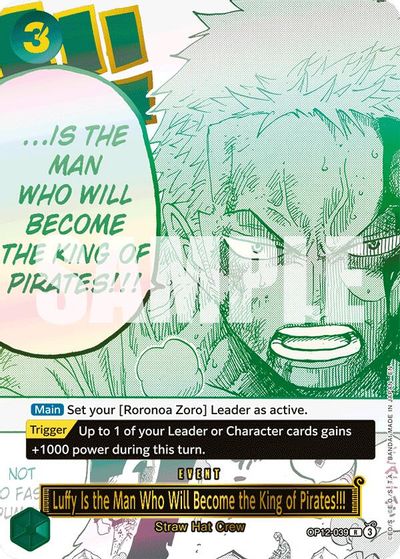 Luffy Is the Man Who Will Become the King of Pirates!!! (Japanese Version 3rd Anniversary Set) card art