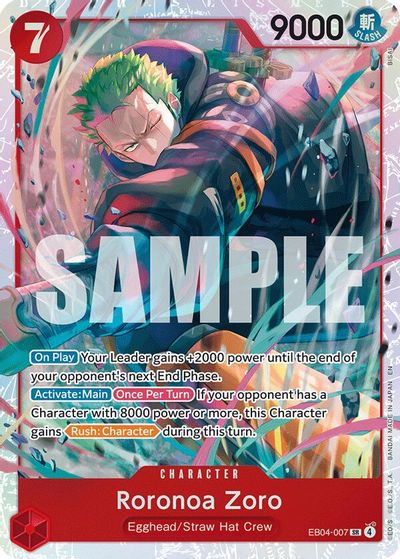 Roronoa Zoro (EB04-007) card art