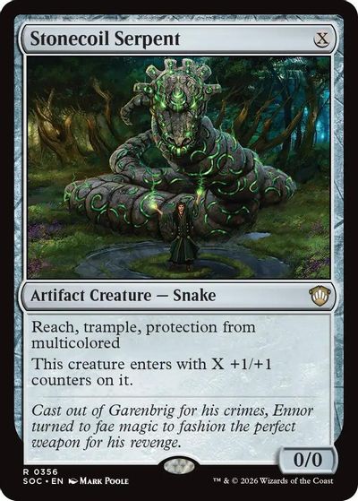 Stonecoil Serpent card art