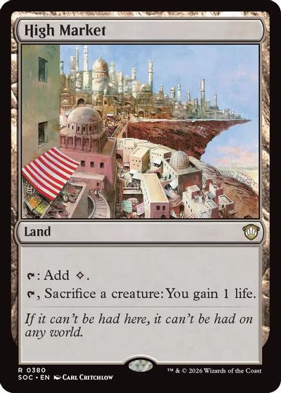 High Market card art