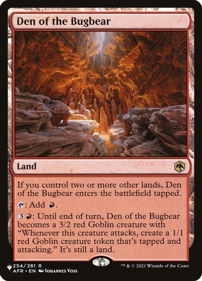 Den of the Bugbear card art