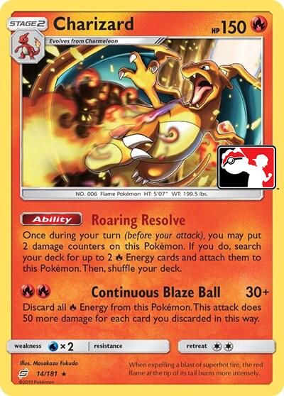 Charizard (Library Exclusive) card art