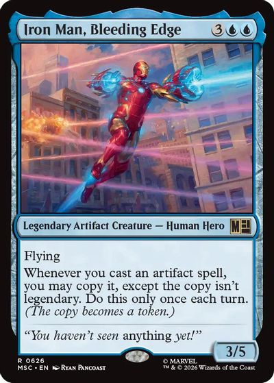 Iron Man, Bleeding Edge card art