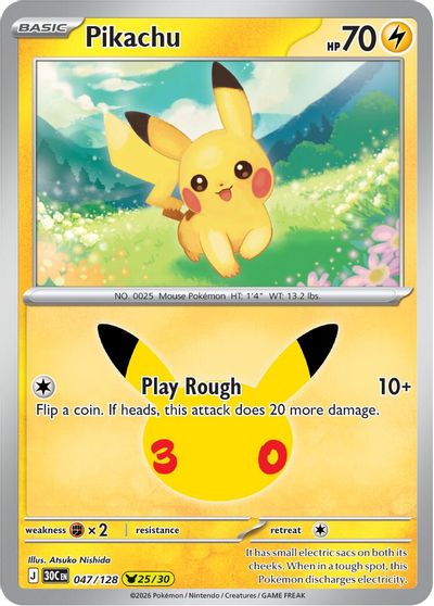 Pikachu - 047/128 card art