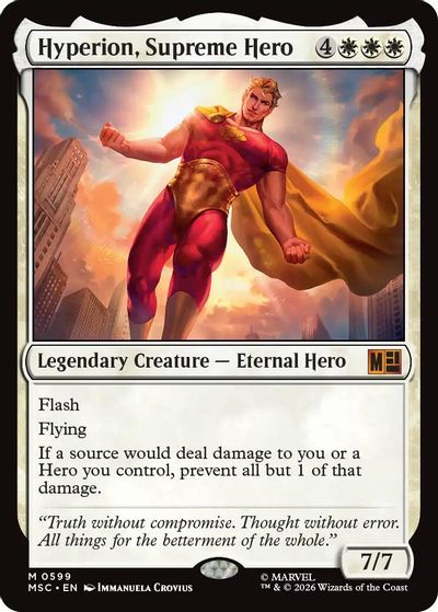 Hyperion, Supreme Hero card art