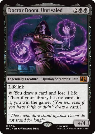 Doctor Doom, Unrivaled card art