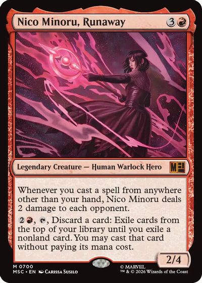 Nico Minoru, Runaway card art