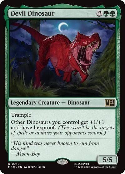 Devil Dinosaur card art