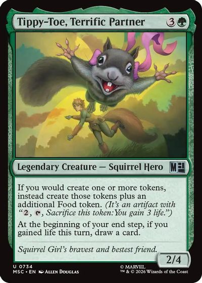 Tippy-Toe, Terrific Partner card art