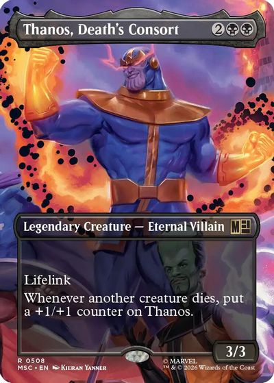 Thanos, Death's Consort (Extended Art) card art