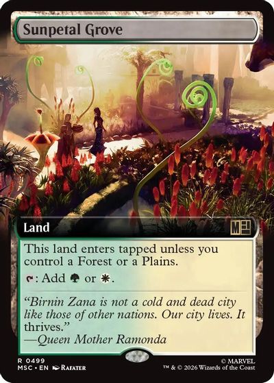 Sunpetal Grove (Extended Art) card art