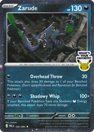 Zarude (What's Your Favorite Stamp) card art