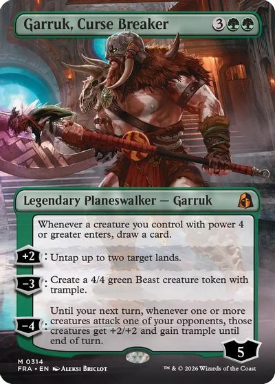 Garruk, Curse Breaker (Borderless) card art