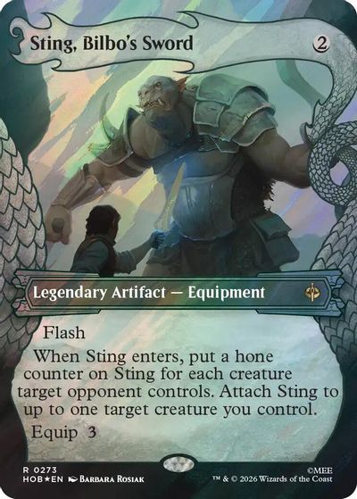 Sting, Bilbo's Sword (Showcase) (Surge Foil) card art