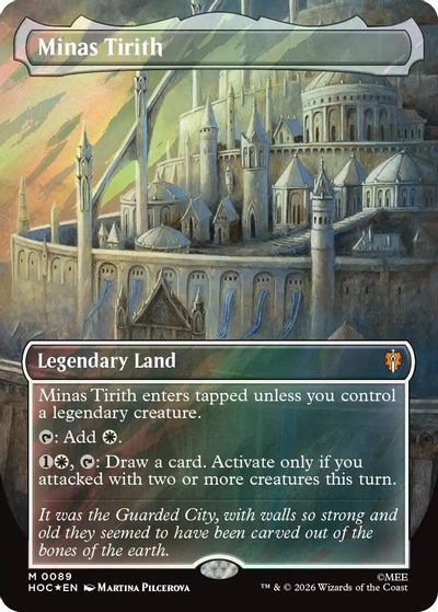 Minas Tirith (Borderless) (Surge Foil) card art