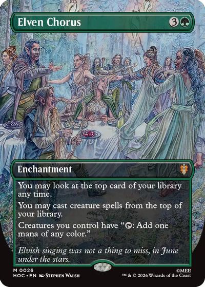 Elven Chorus (Borderless) card art