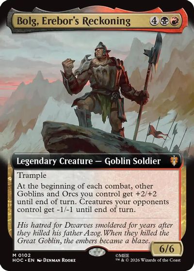 Bolg, Erebor's Reckoning (Extended Art) card art