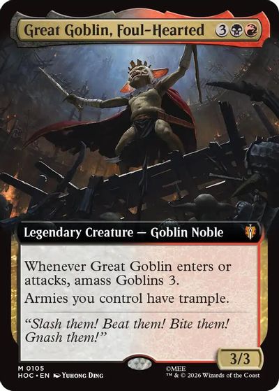 Great Goblin, Foul-Hearted (Extended Art) card art