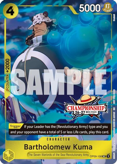 Bartholomew Kuma (CS 26-27 Celebration Pack) card art