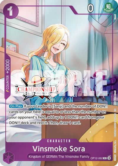 Vinsmoke Sora (CS 26-27 Celebration Pack) card art