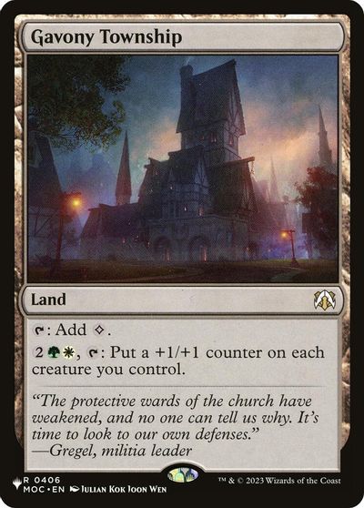 Gavony Township card art