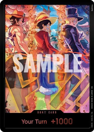 DON!! Card (English Version 3rd Anniversary Set) (Ace, Luffy, Sabo) card art