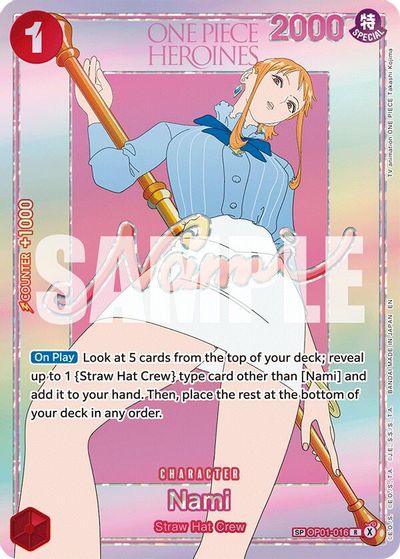Nami (OP01-016) (SP) card art