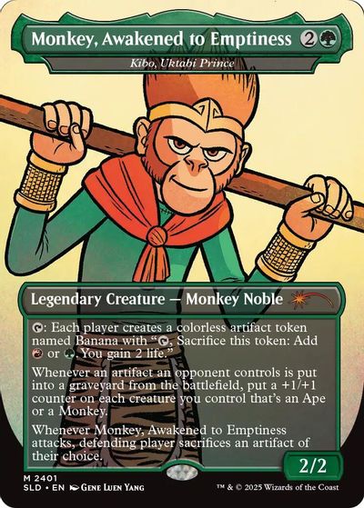 Monkey, Awakened to Emptiness - Kibo, Uktabi Prince card art