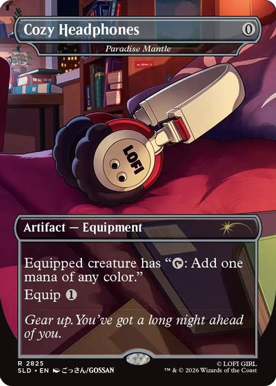 Cozy Headphones - Paradise Mantle card art