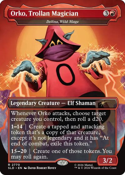 Orko, Trollan Magician - Delina, Wild Mage card art