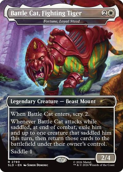 Battle Cat, Fighting Tiger - Fortune, Loyal Steed card art