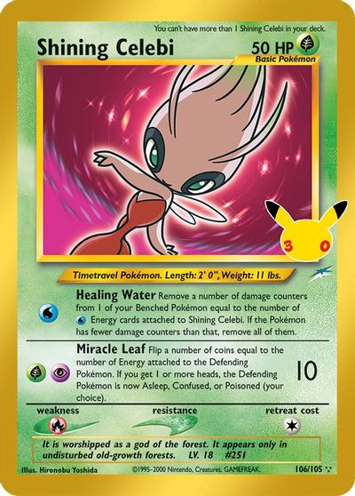 Shining Celebi card art