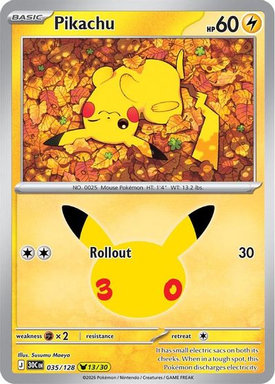 Pikachu - 035/128 card art