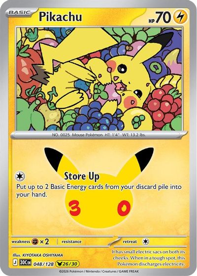 Pikachu - 048/128 card art