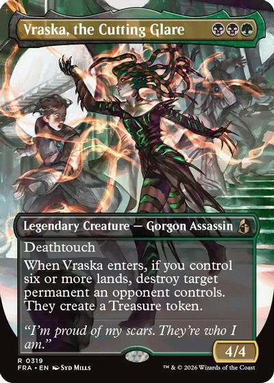 Vraska, the Cutting Glare (Borderless) card art