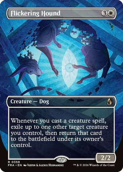 Flickering Hound (Borderless) card art