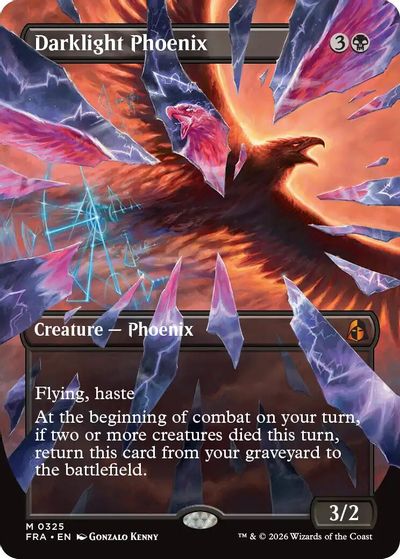 Darklight Phoenix (Borderless) (0325) card art