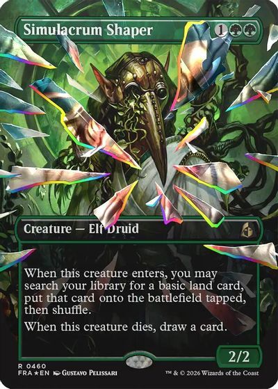 Simulacrum Shaper (Borderless) (Facet Foil) card art