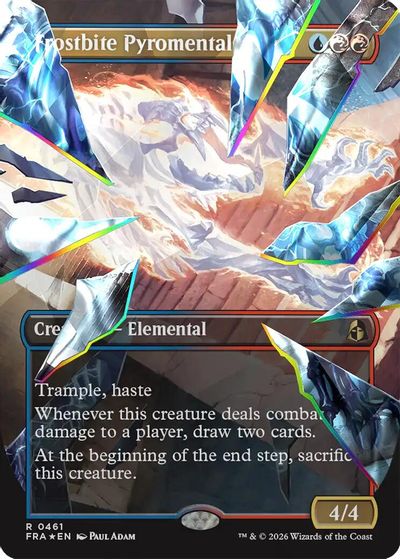Frostbite Pyromental (Borderless) (Facet Foil) card art